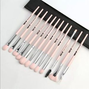 Pink Makeup Eye Shadow Brush Set